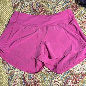 lululemon athletica Vibrant Pink Athletic Shorts